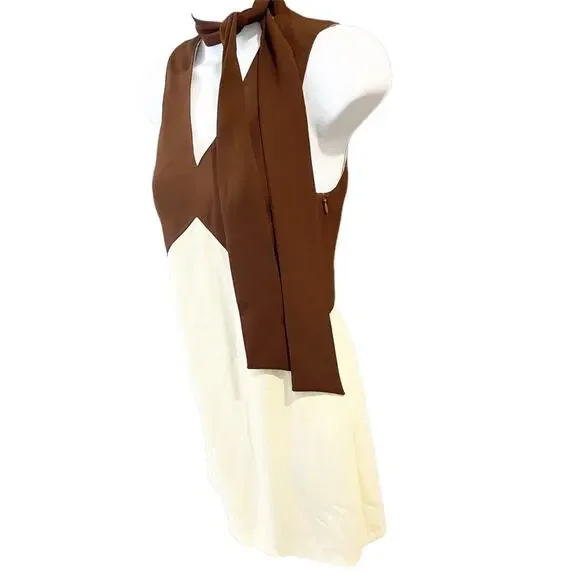 Barbara Bui Paris Vintage Color-block Cocktail Dress Size 36 or US Size 6 - Picture 4 of 9